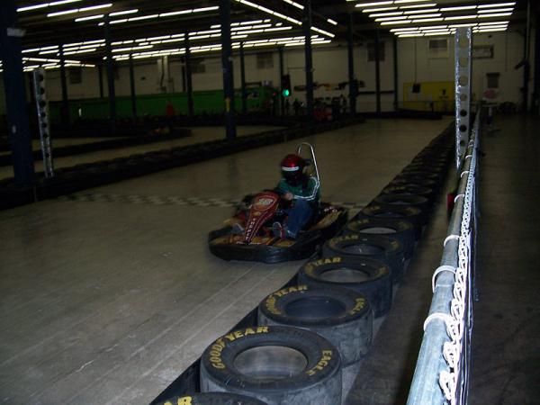 When in Rome...Kelly Benefit Strategies team members tested their driving skills Monday night at a nearby go-kart track.