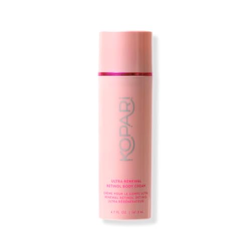 Kopari Ultra Renewal Retinol Body Cream, Infused With Acai & Encapsulated Retinol, Treat Fine Lines & Crepey Skin, Resurface & Boosts Collagen, 4.7 Oz