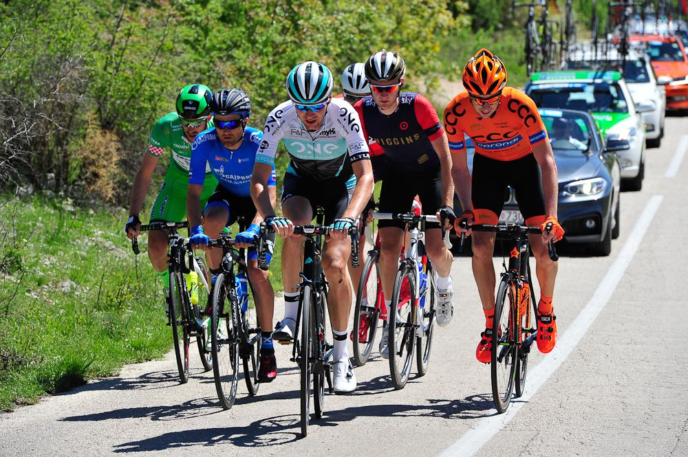 The breakaway during stage 3 in Croatia