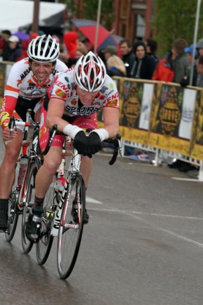 Brad Huff (Jelly Belly) looked exhausted by his efforts