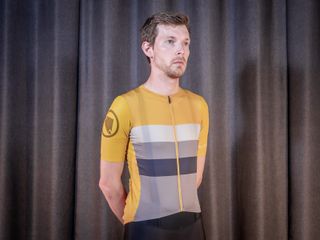 Josh wearing one of the best aero cycling jerseys