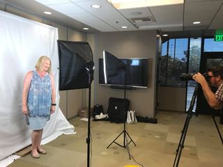 Attendees received free professional headshots from Nolan Motis Video and Photo.