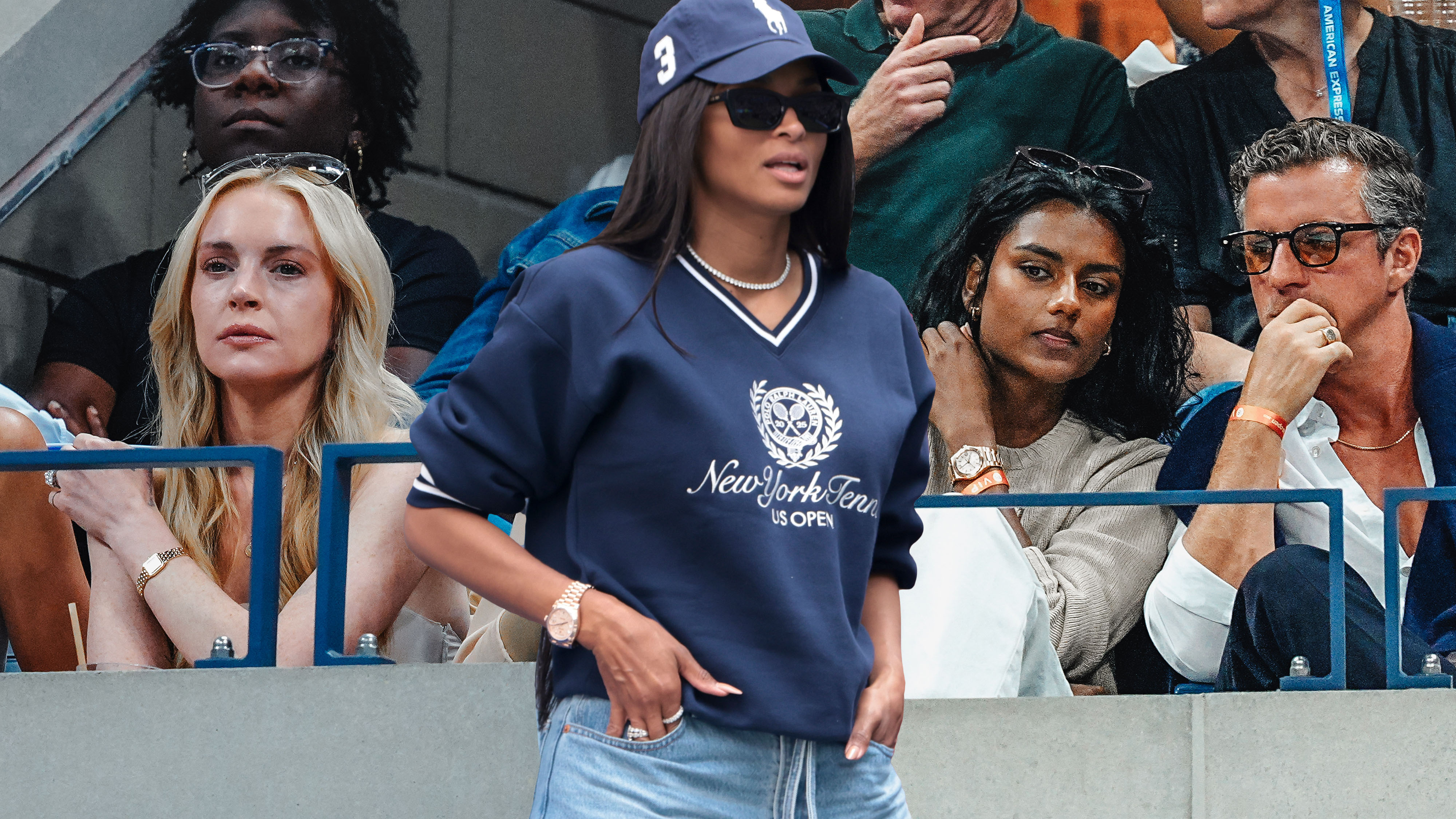 celebrity us open looks