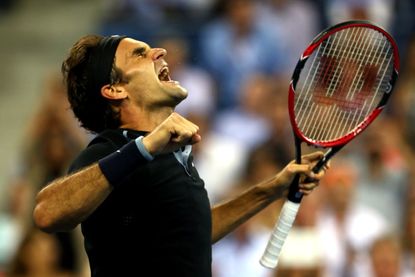 Roger Federer at the 2014 US Open