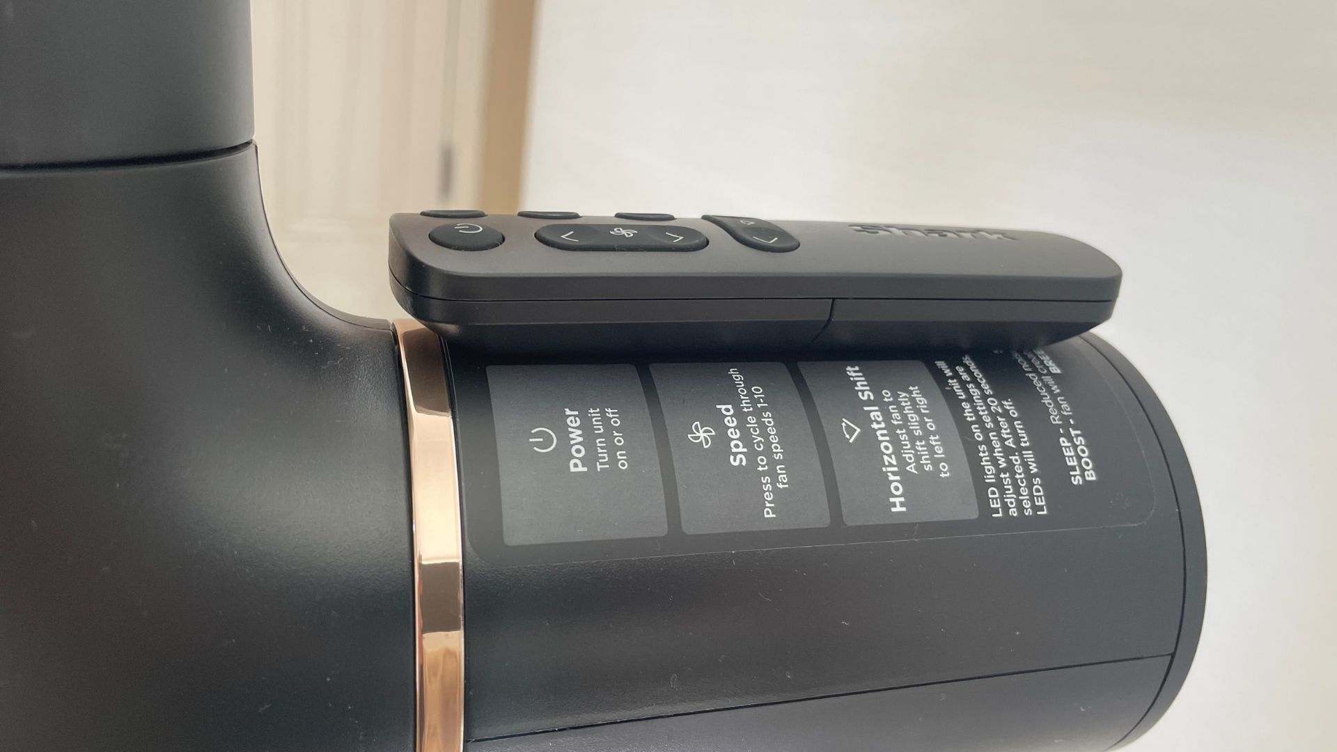 Shark Turbo Blade Fan controls