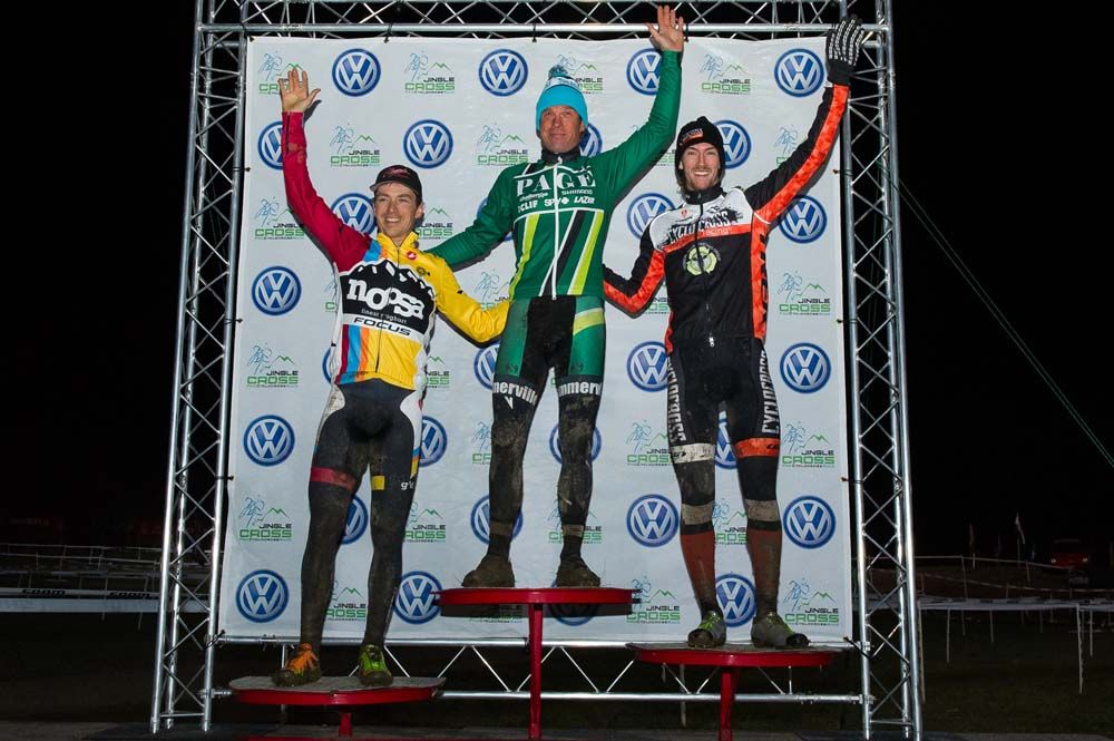Jonathan Page (Fuji) takes centre stage on the podium