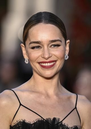 eyebrow shapes - Emilia Clarke attends Vogue World: London 2023 at Theatre Royal Drury Lane on September 14, 2023 in London, England