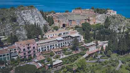 The hotel was the first to be built in Taormina