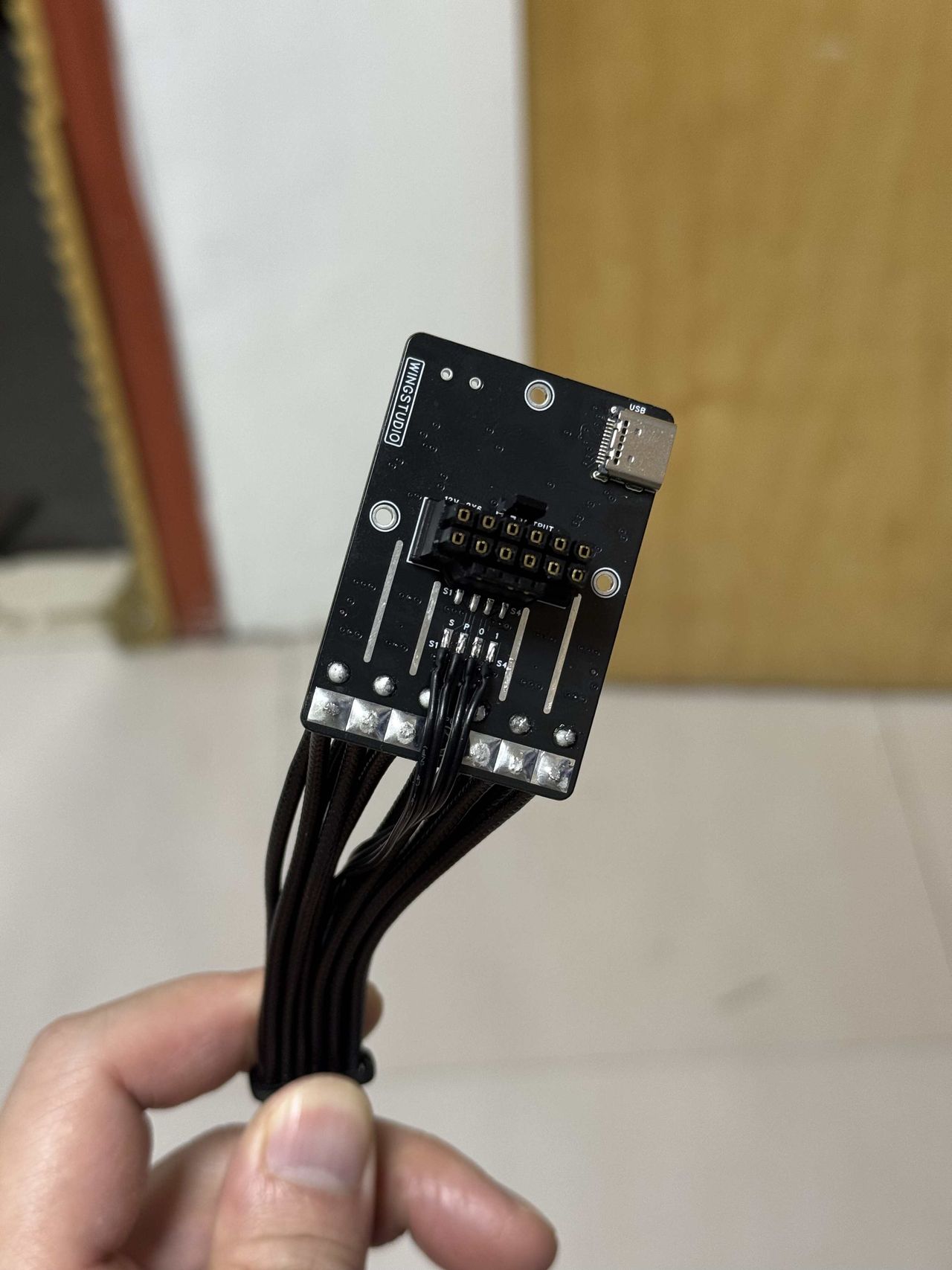 Custom connector backside