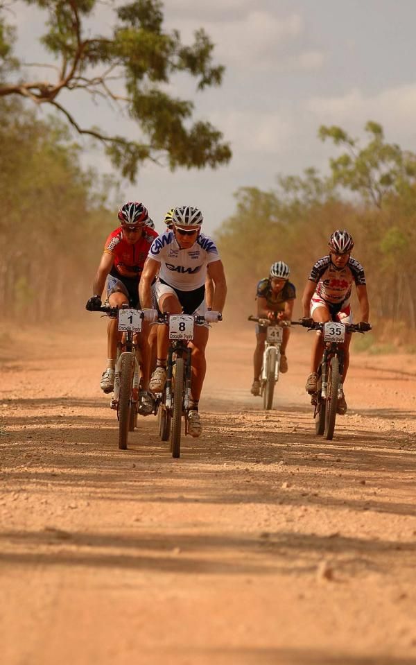 No easy racing line through corrugations.