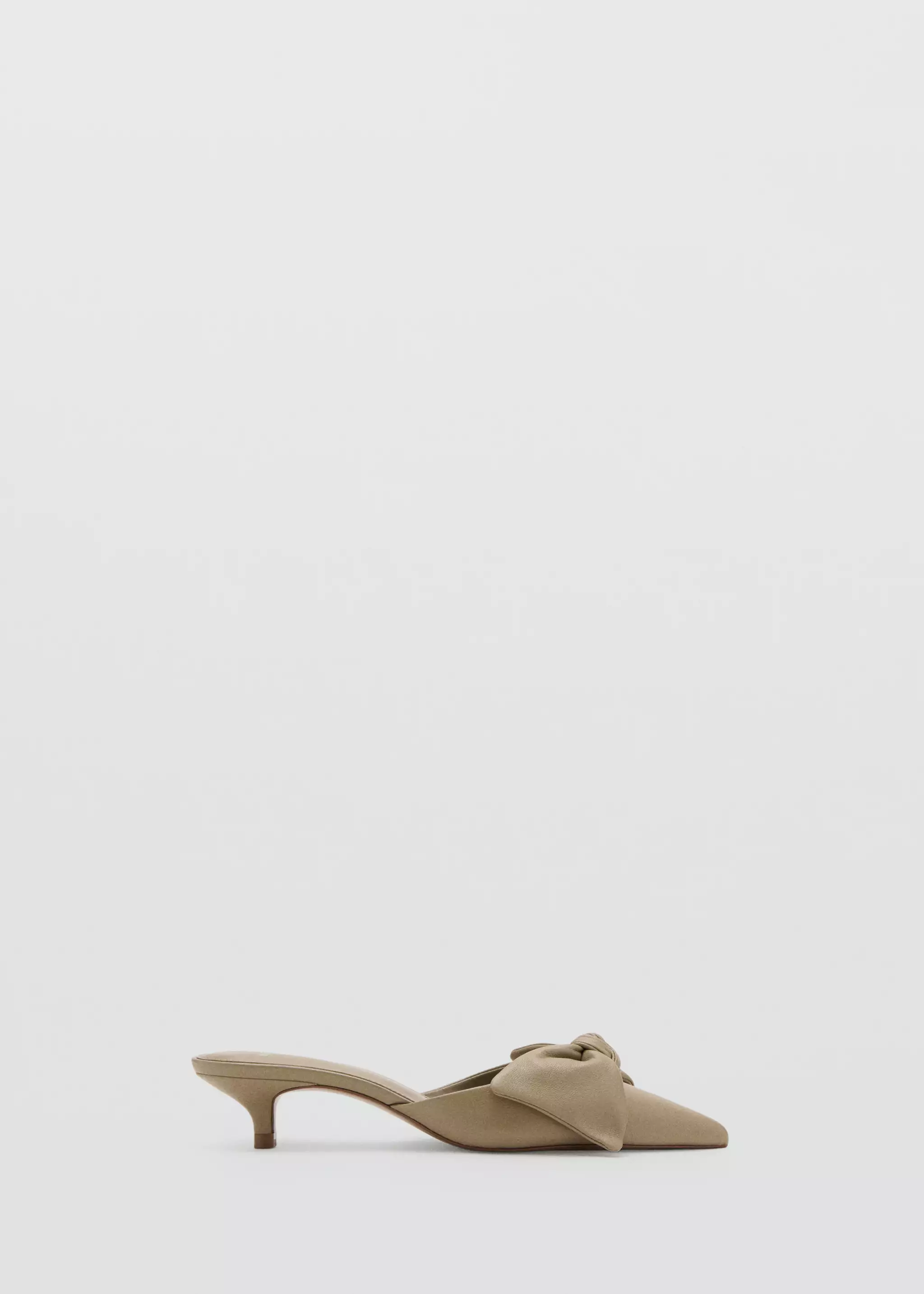 Heeled Leather Shoes With Bow - Women | Mango United Kingdom