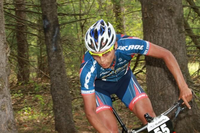 Cole House (Cashcall Cycling Team / 616) takes an early lead