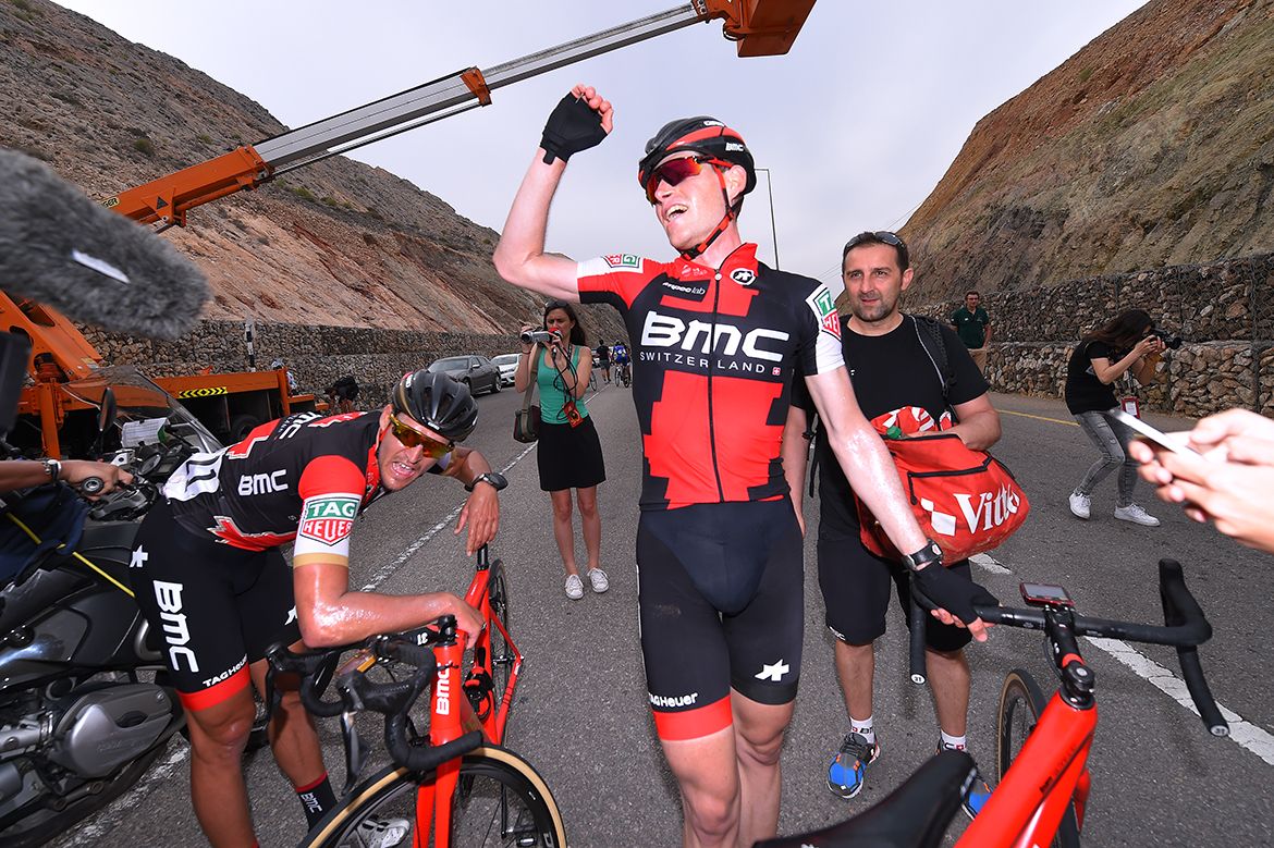 Ben Hermans enjoying his win
