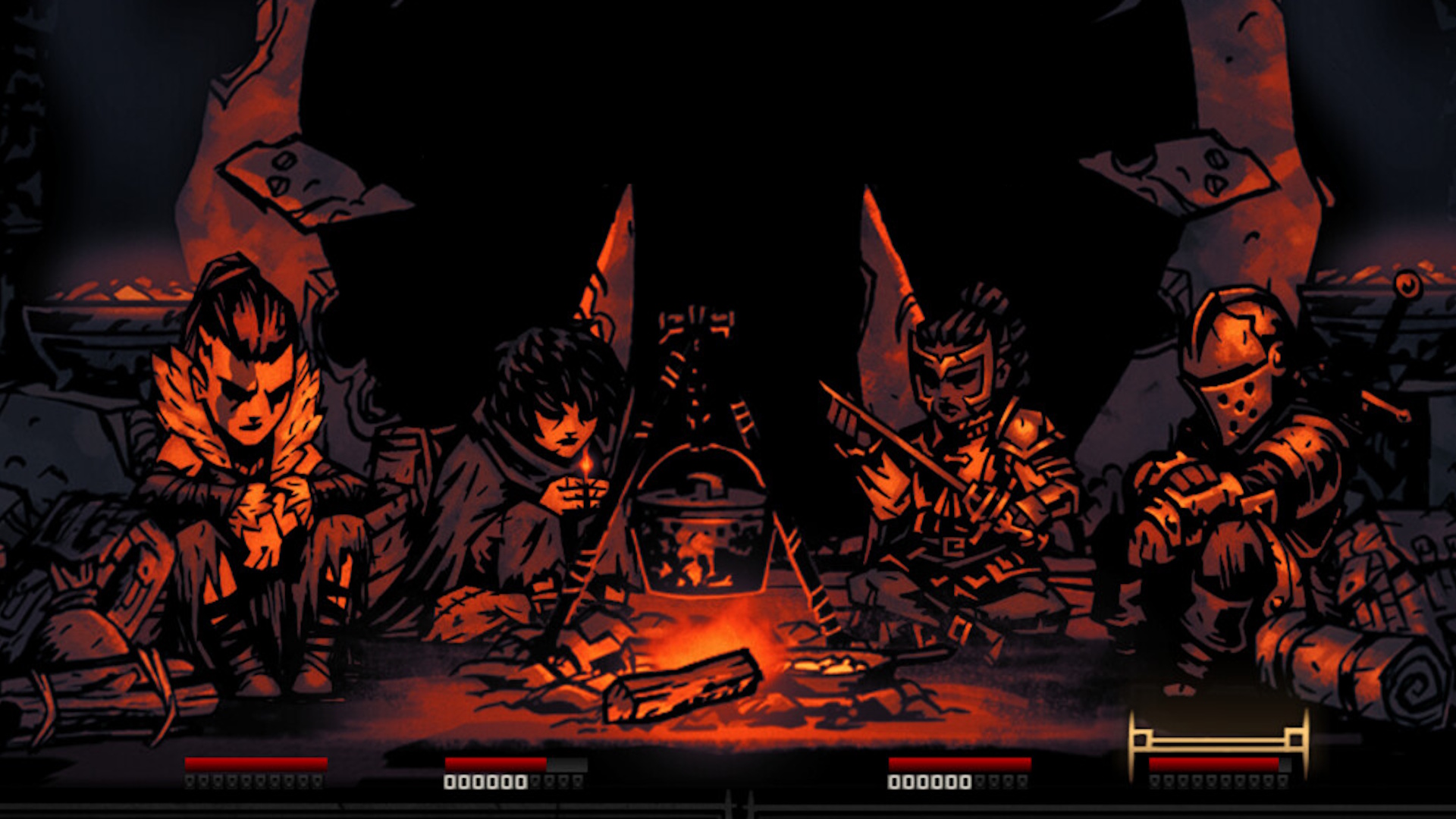 Darkest Dungeon: The Fire's Edge DLC screen