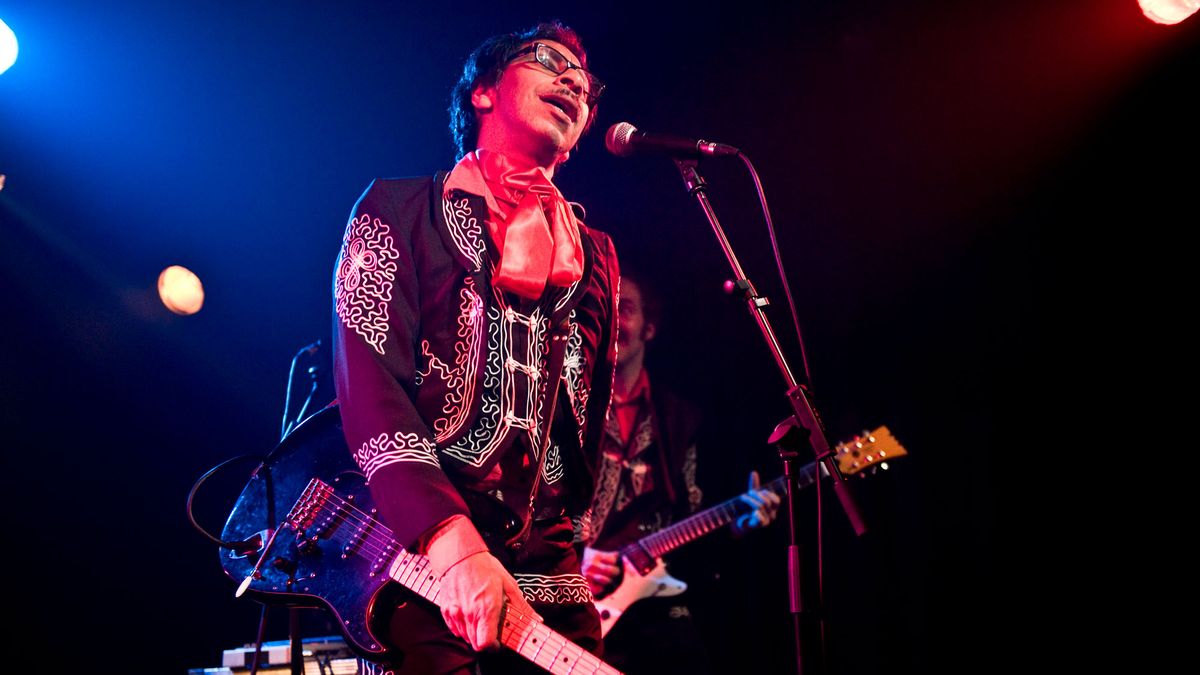 Kid Congo Powers performs on stage at Sala Apolo on the second day of the San Miguel Primavera Club festival at Sala Apolo on December 10, 2009 in Barcelona, Spain.