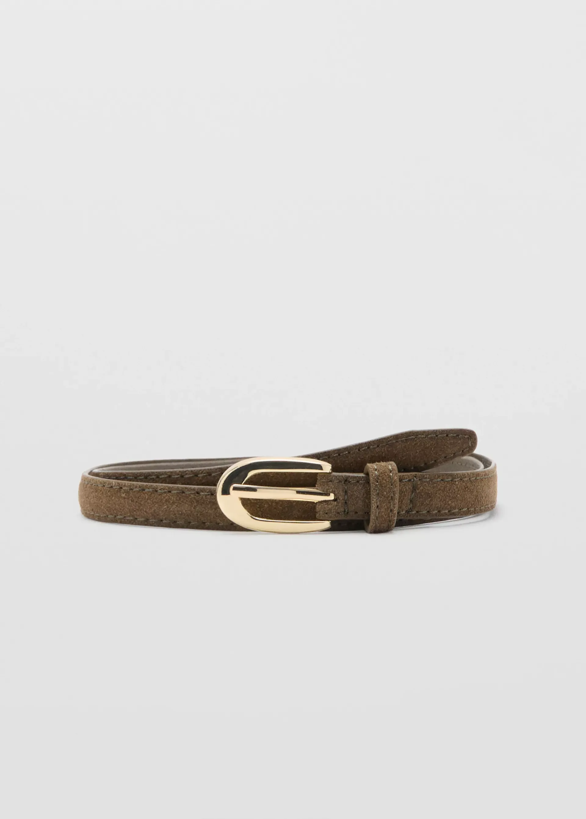 Thin Suede Leather Belt - Women | Mango United Kingdom