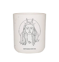 4. Damselfly Capricorn candle