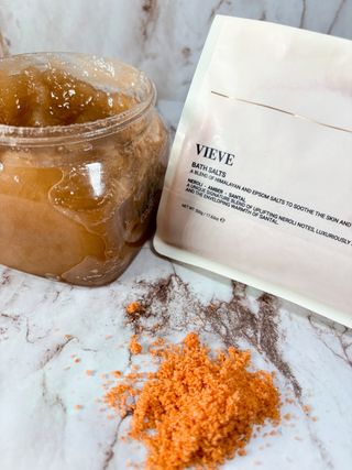 bath scrub and salts