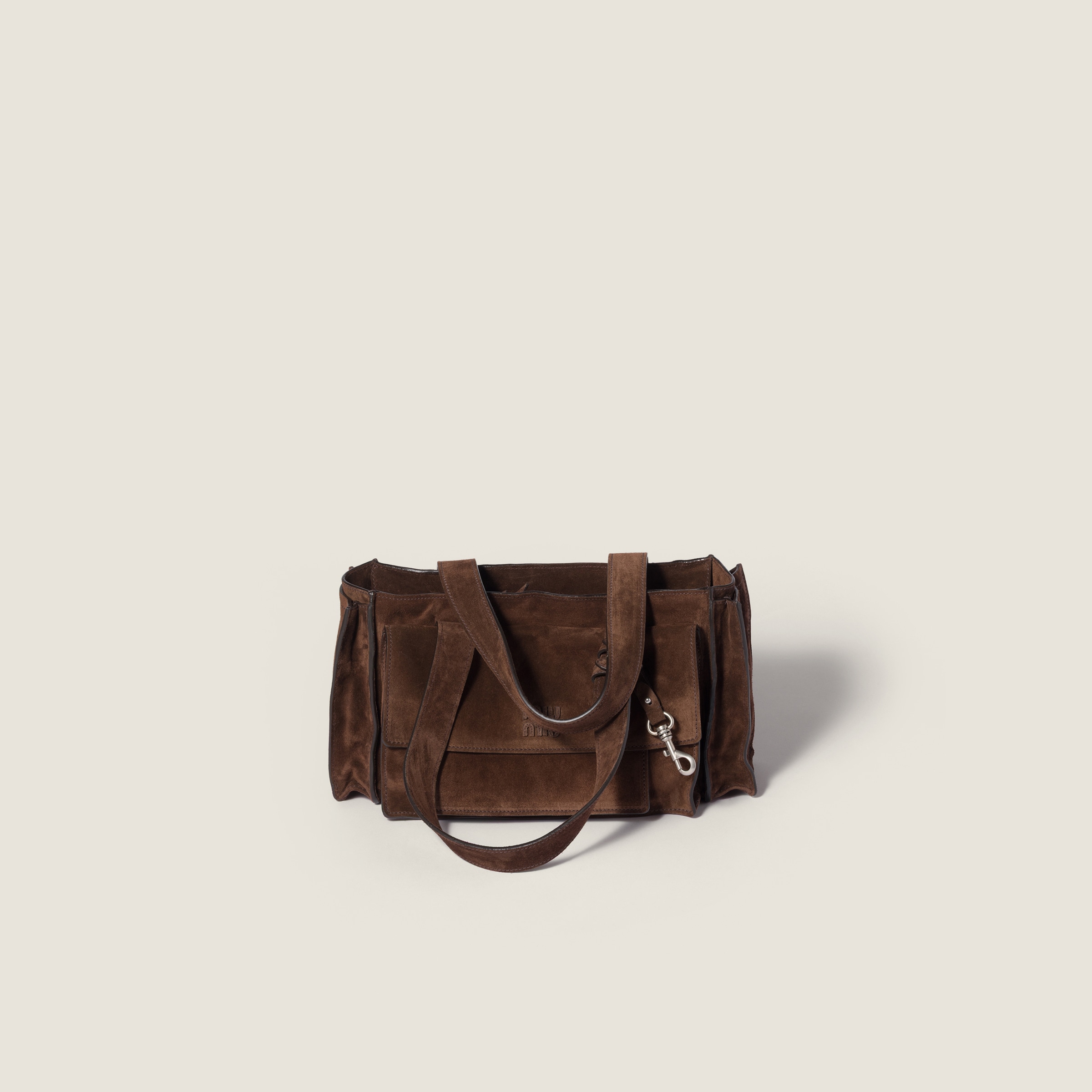Utilitaire Suede Top-Handle Bag