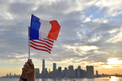 The French and American flags