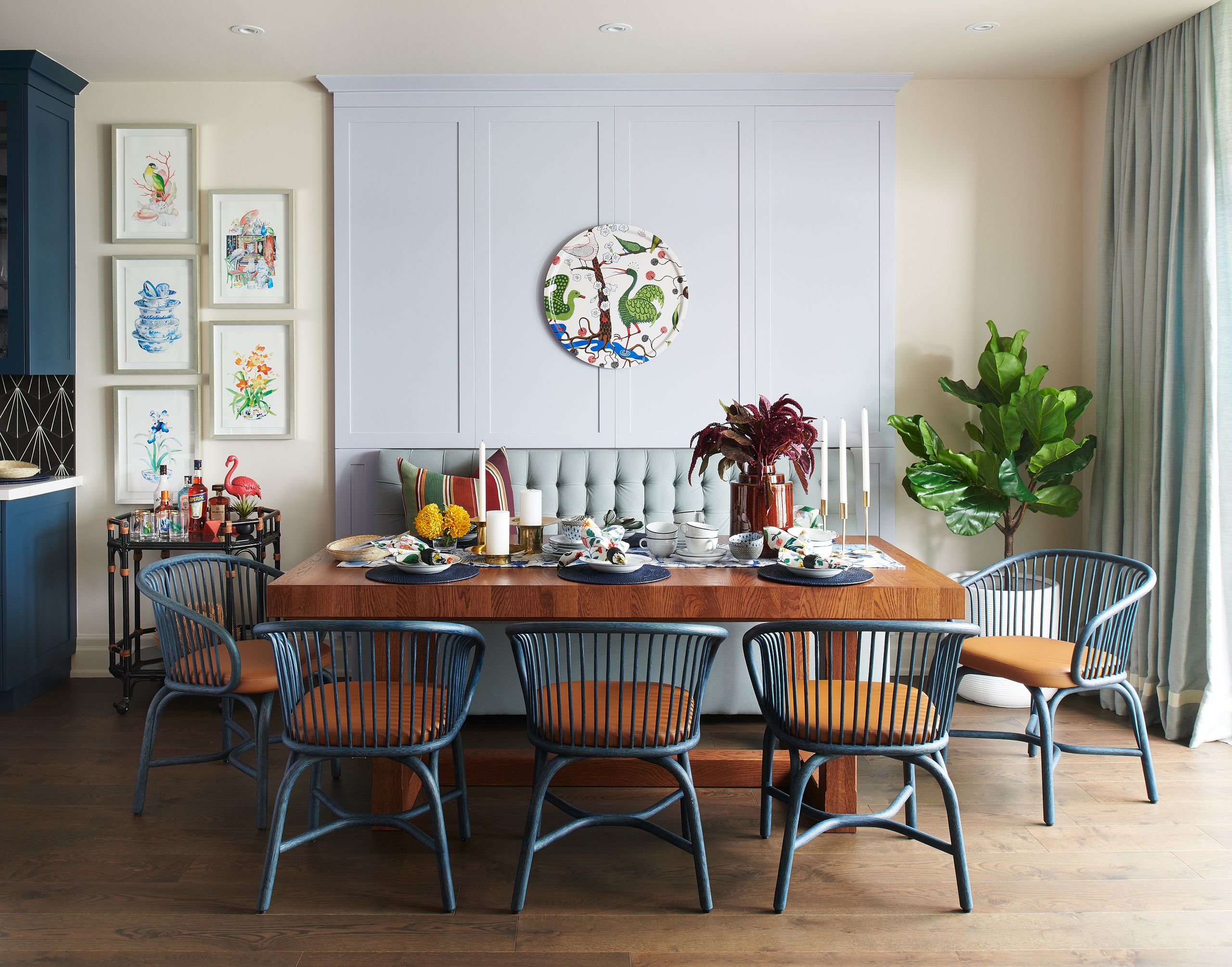 A lake house is transformed with color, pattern, and quirky vintage ...