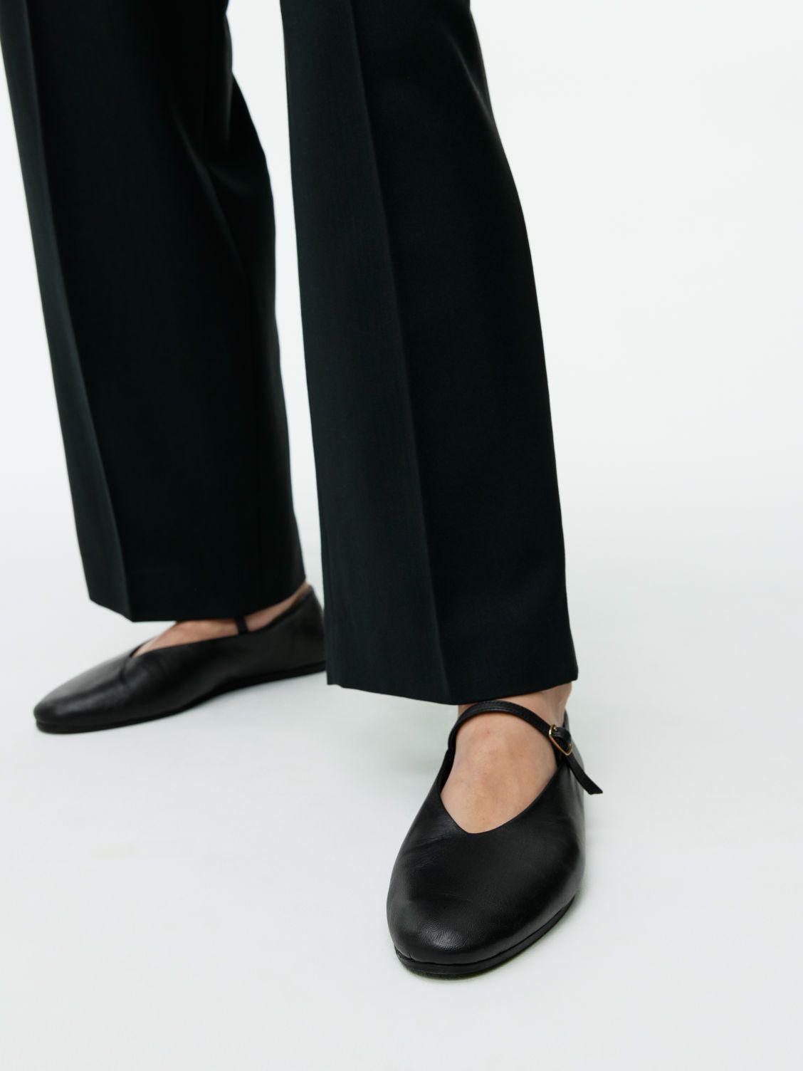 Leather Mary Jane Flats