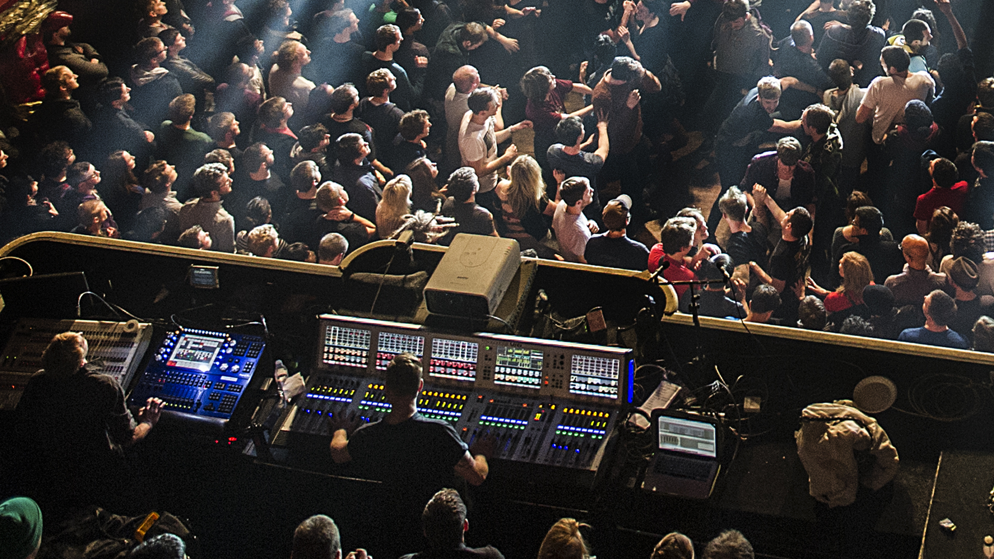 Live audience at a prog gig