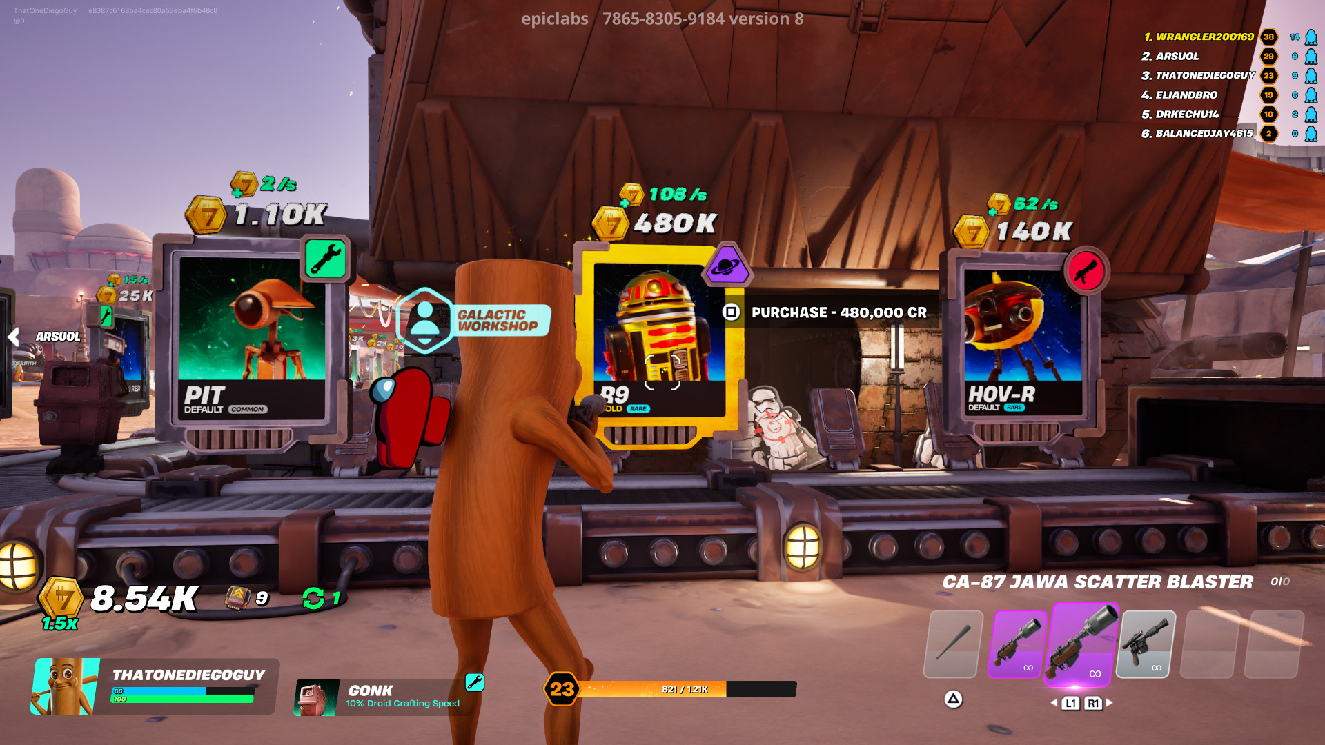 Fortnite Droid Tycoon