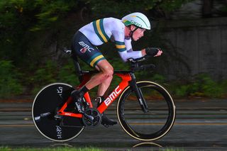 Rohan Dennis (Australia) suffered a crash in the time trial
