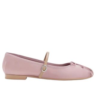 Charles & Keith Satin Bow Mary Jane Flats 