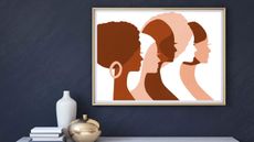Black-owned business LouLouArtStudio's Digital art print, Afro Art, Sisters, Womens march, Women of color