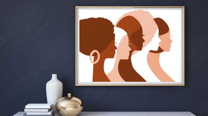 Black-owned business LouLouArtStudio's Digital art print, Afro Art, Sisters, Womens march, Women of color