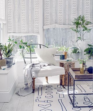 Garden room ideas with white interiors