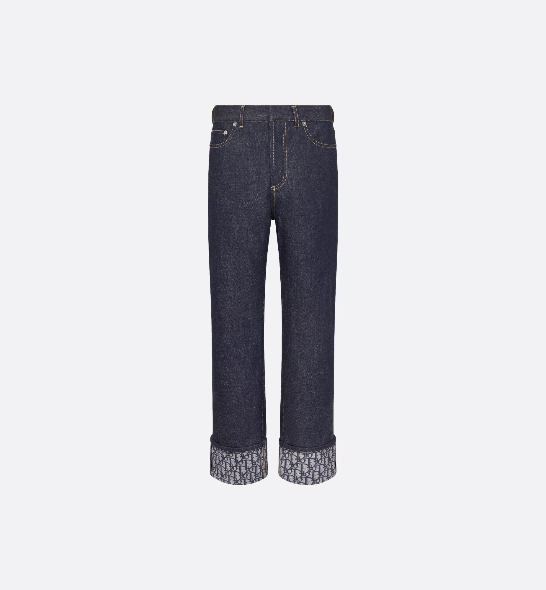 Dior cuffed boyfriend jeans with logo