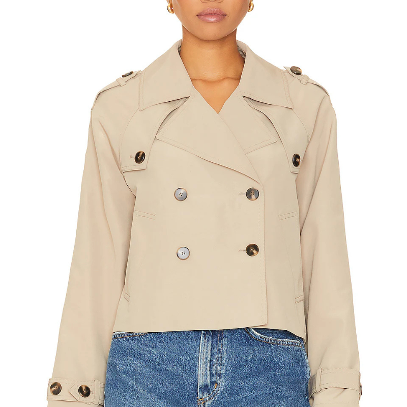 Steve Madden at Revolve cropped trench coat
