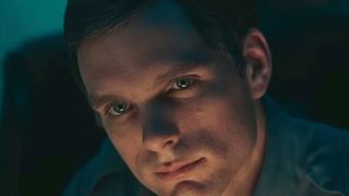 Keir Dullea giving an inquisitive stare in 2001: A Space Odyssey