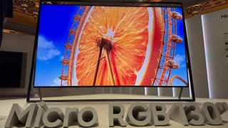 I saw Samsung's world-first 130-inch RGB TV — and it's one beautiful beast