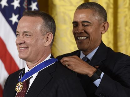 President Obama awards Tom Hanks with the Presidential Medal of Freedom