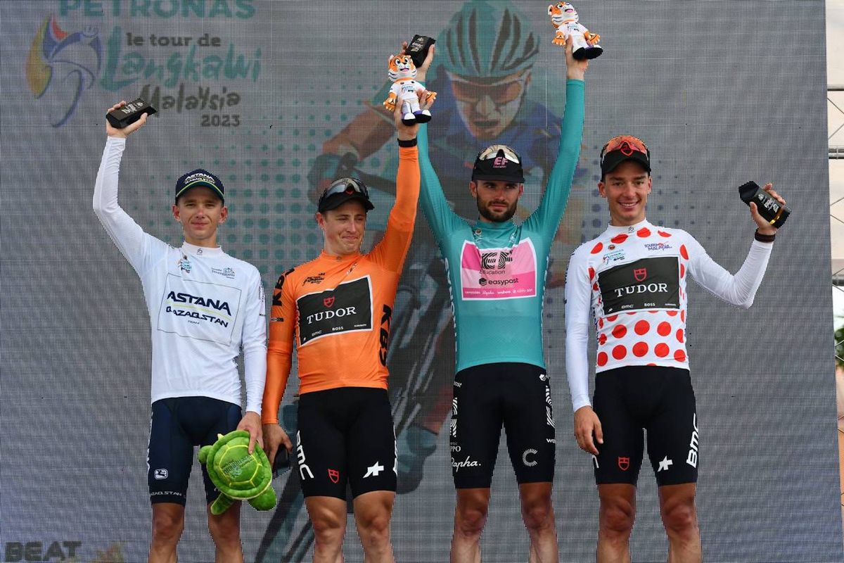 Jersey wearers after stage 6
