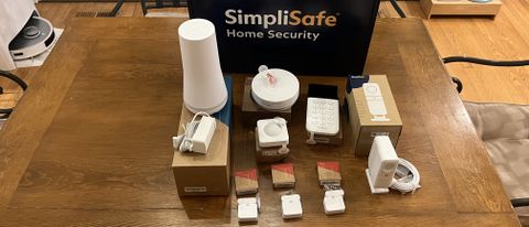Simplisafe Home Security System unboxed 