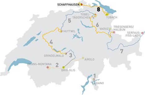 Tour de Suisse - Stage 8 Map