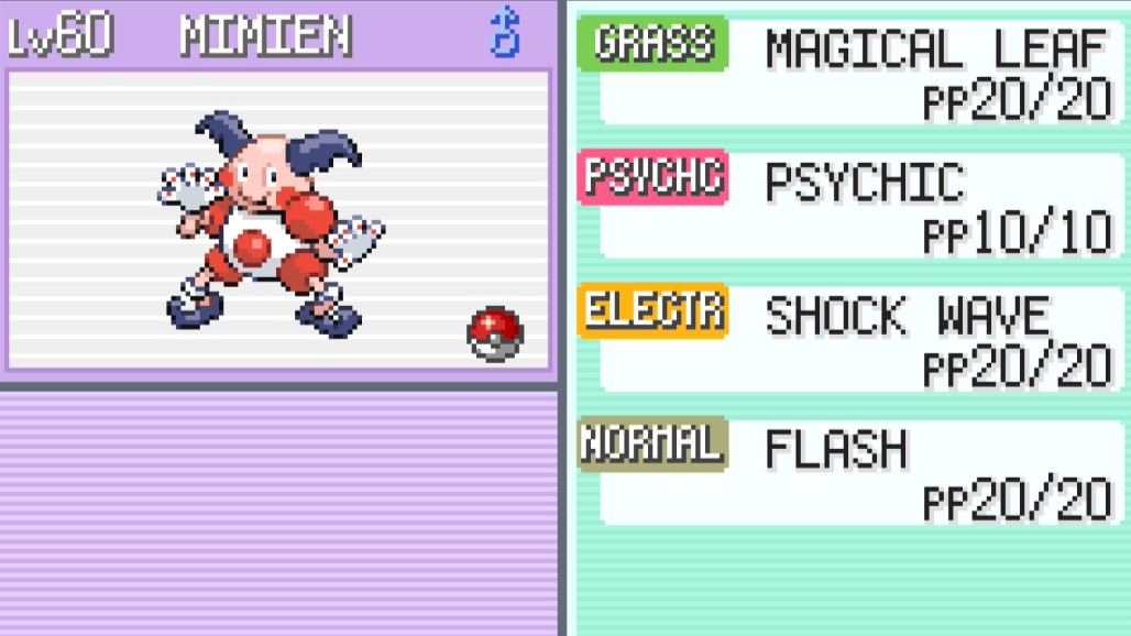 Mr. Mime moves in Pok&amp;eacute;mon FireRed and LeafGreen