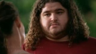 Jorge Garcia as Hurley in Lost, talking to another character.