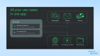 Screenshot of NymVPN modes