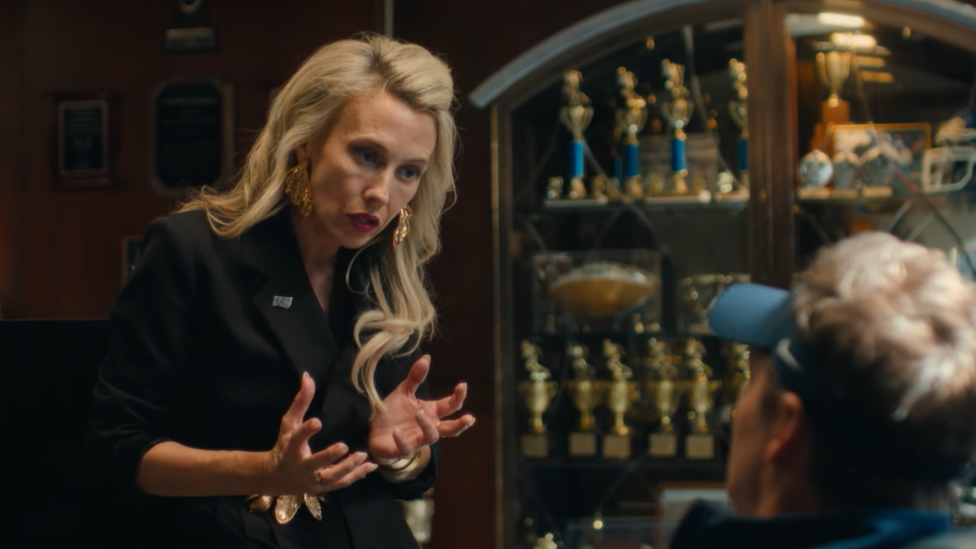 Wynn Everett as Tricia in a still from the trailer for Chad Powers