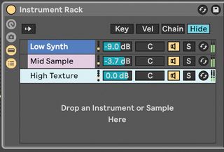 Ableton live Instrument Rack