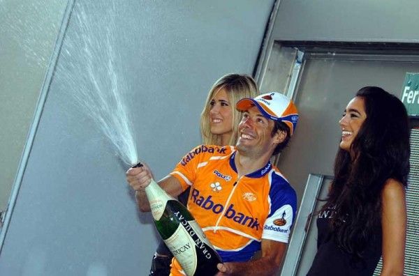 Freire thoroughly enjoys his podium time.