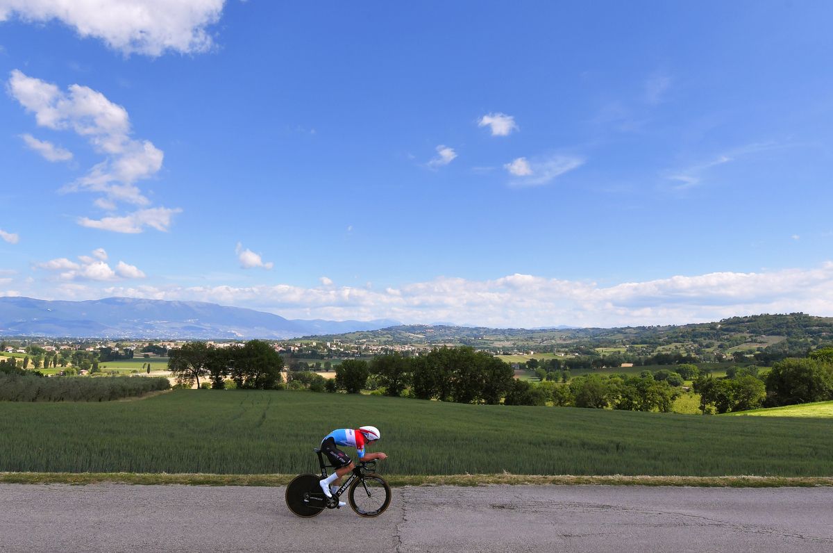 Bob Jungels (Quick-Step Floors) during the 'wine' trial