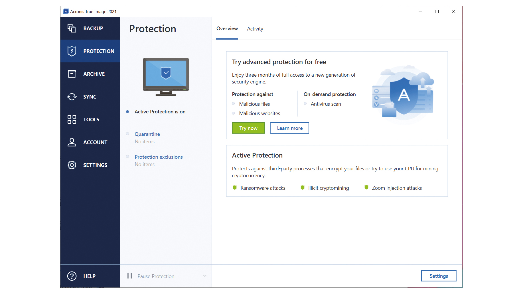 can acronis true image be used after subscription ends