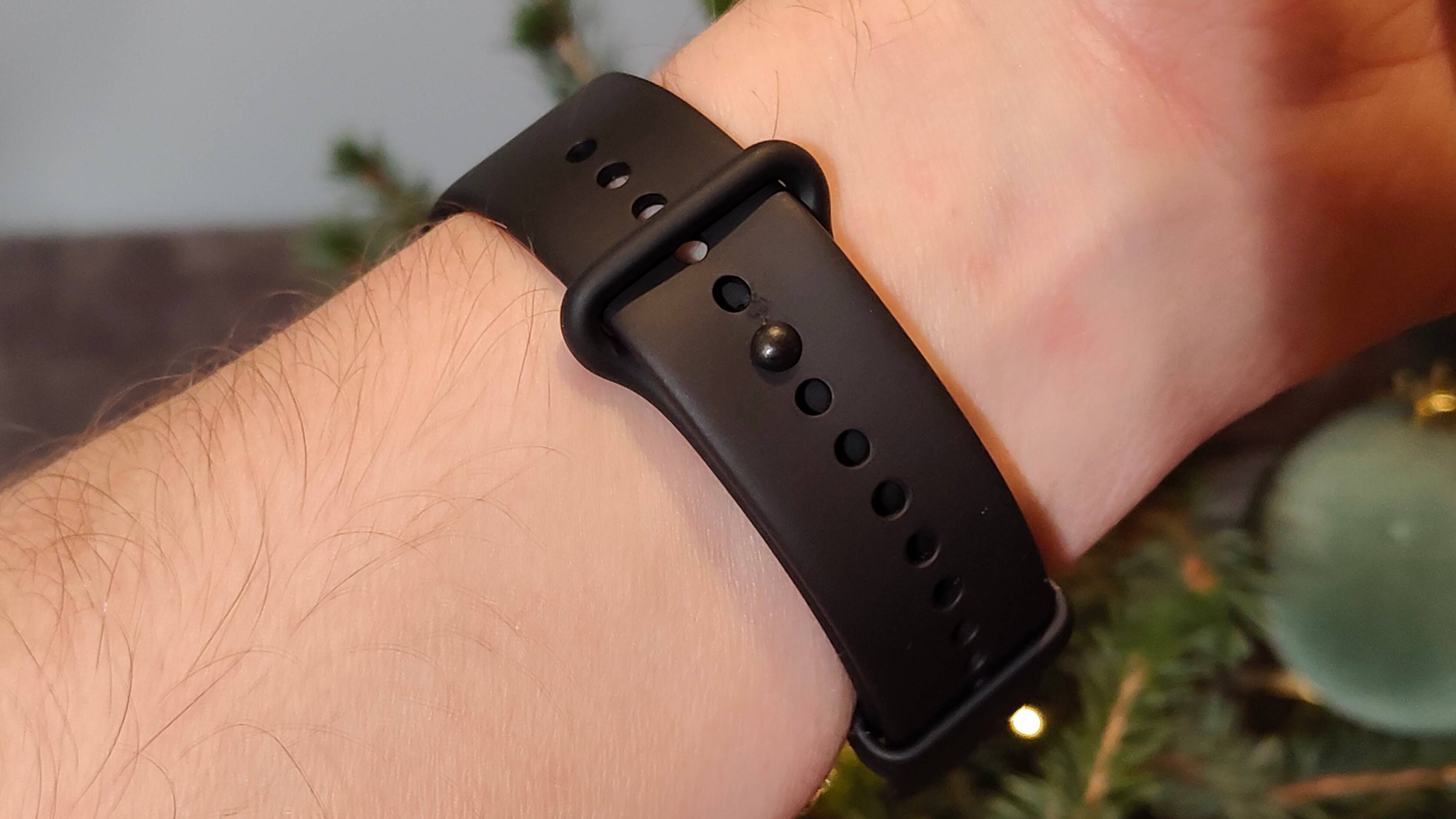 The Xiaomi Smart Band 9 Pro on a wrist